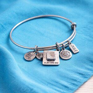 Alex And Ani 2017 Graduation Charm Bangle Bracelet With (H) Energy Technology